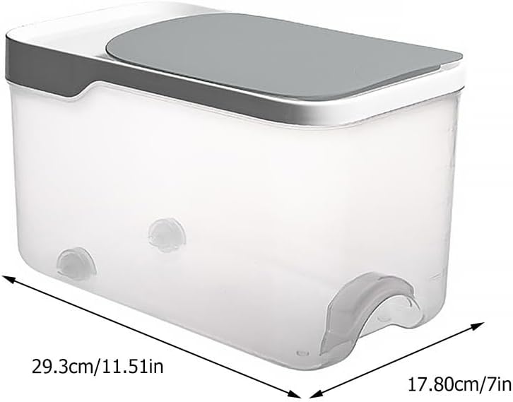 YARNOW 5 Kg Reis Luftdicht Behälter Mehl Pulver Reisbehälter Trockenfutter Vorratsbehälter Speisekam