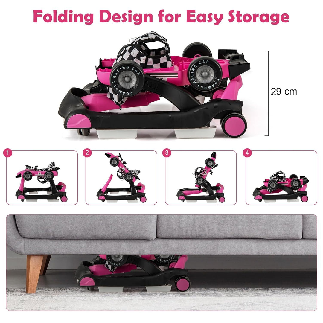 LIFEZEAL Lauflernhilfe für Babys, mitwachsend, 4-in-1, Sitz verstellbar in 3 Höhen, Lauflernhilfe, f