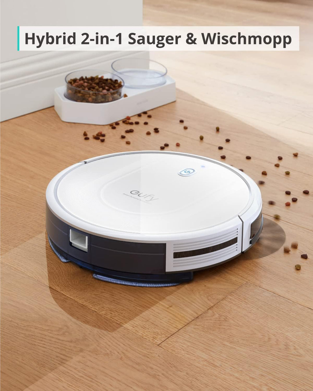 eufy Saugroboter mit Wischfunktion, RoboVac G10 Hybrid, Smart Dynamic Navigation, 2-in-1 Sauger & Wi