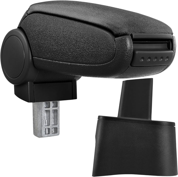 pro.tec Mittelarmlehne Armauflage mit Staufach gepolstert Textil schwarz