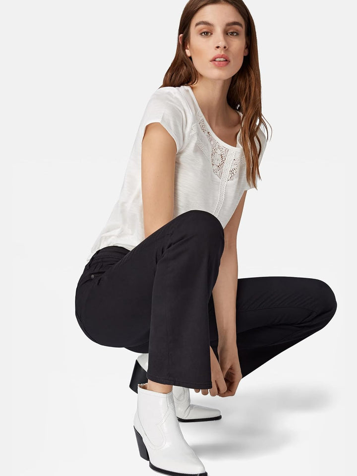 Mavi Damen Jeans Bella - Bootcut 25W / 34L Double Black Str, 25W / 34L Double Black Str