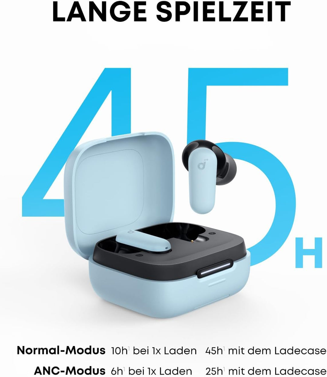 soundcore P30i by Anker Noise Cancelling Earbuds, smarte Geräuschunterdrückung, kraftvolle Bässe, 45