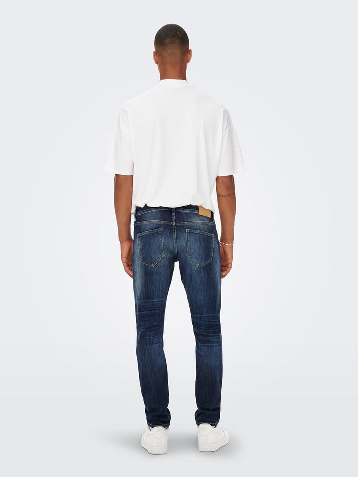 ONLY & SONS Male Normal geschnitten ONSWEFT REG Blue 3251 Jeans NOOS 31W / 30L Blue Denim, 31W / 30L