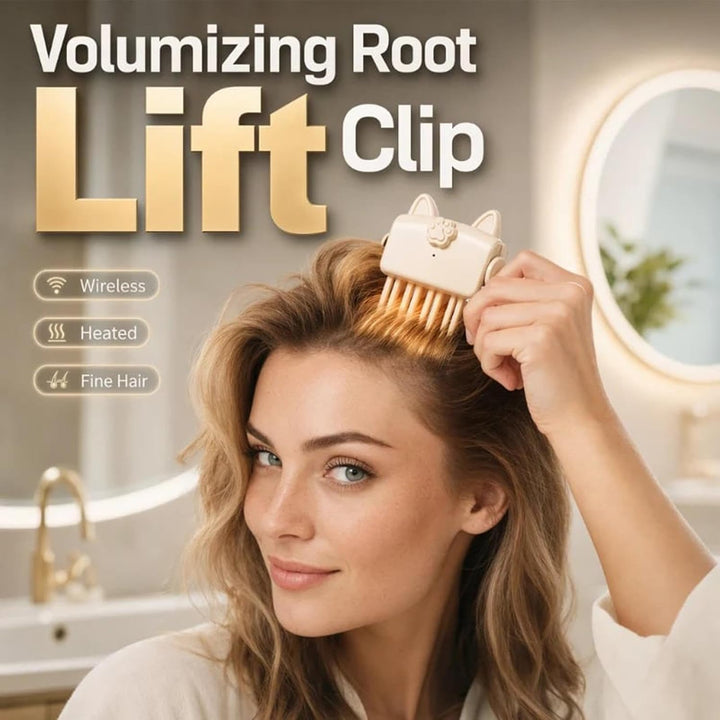 Beheizter Haar Volumen Clip, Beheizter Wurzellift Volumen Haarclip Beige, Beige