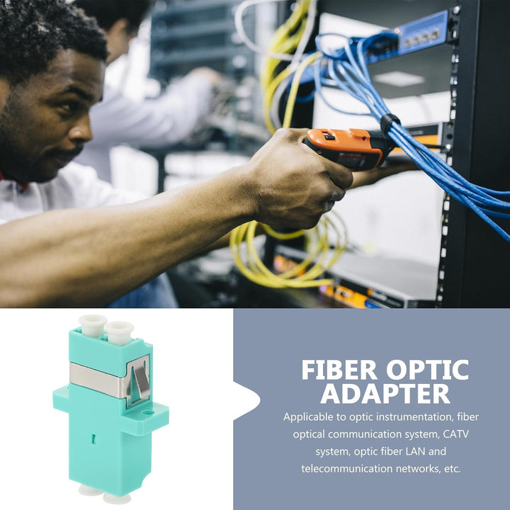 UKCOCO Adapter für Glasfaserkabel, 5 Stück LC weiblich auf LC LC-LC Fibre Buchse Stecker für Duplex-