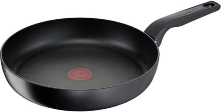 Tefal Hard Titanium Pro Pfannenset, Bratpfannen Ø24/28cm, Extra tief, Induktion, Aluminium, Schwarz