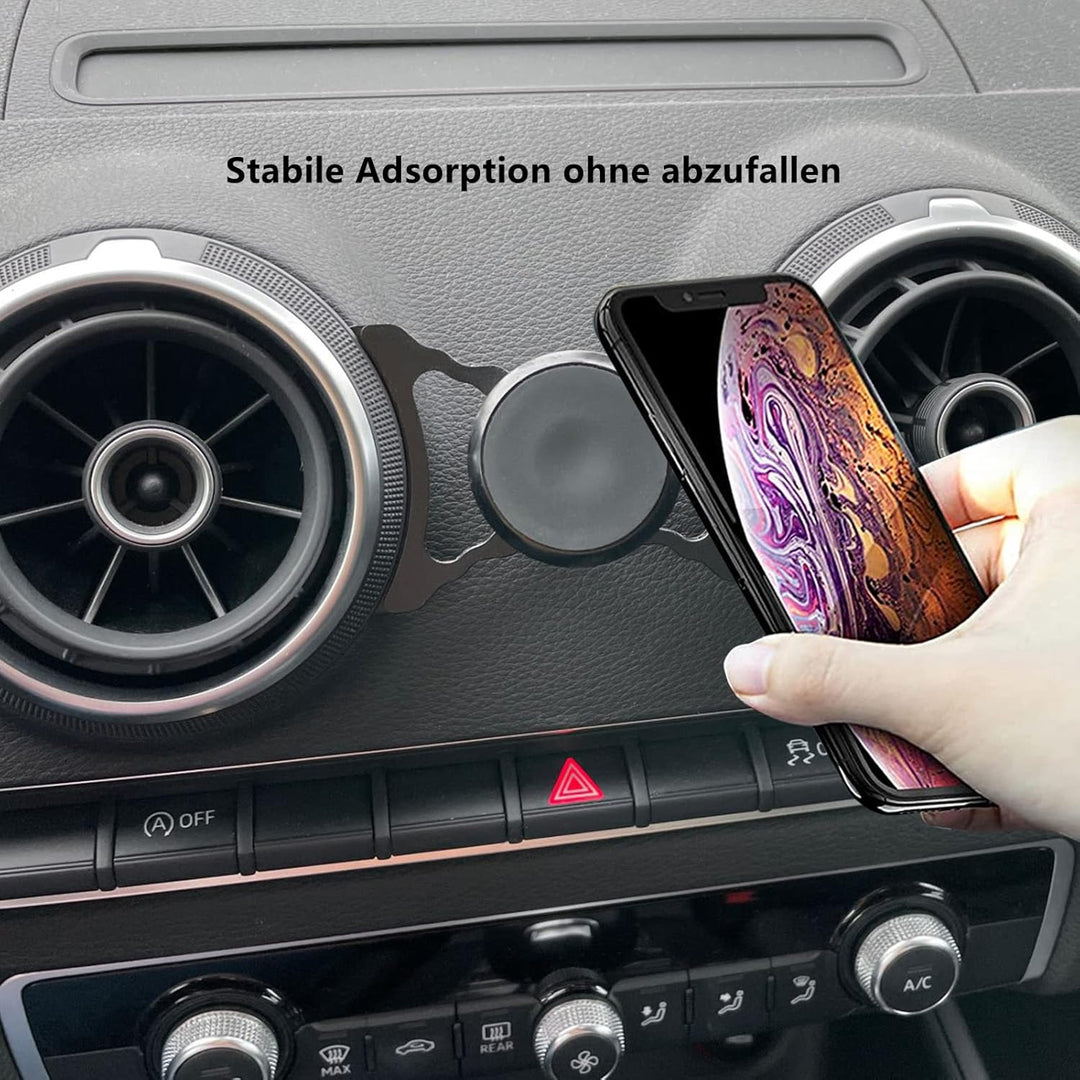 Auto Handyhalterung kompatibel Audi A3 8V und Audi S3 8V geeignet für Smartphone und GPS mit Magnet