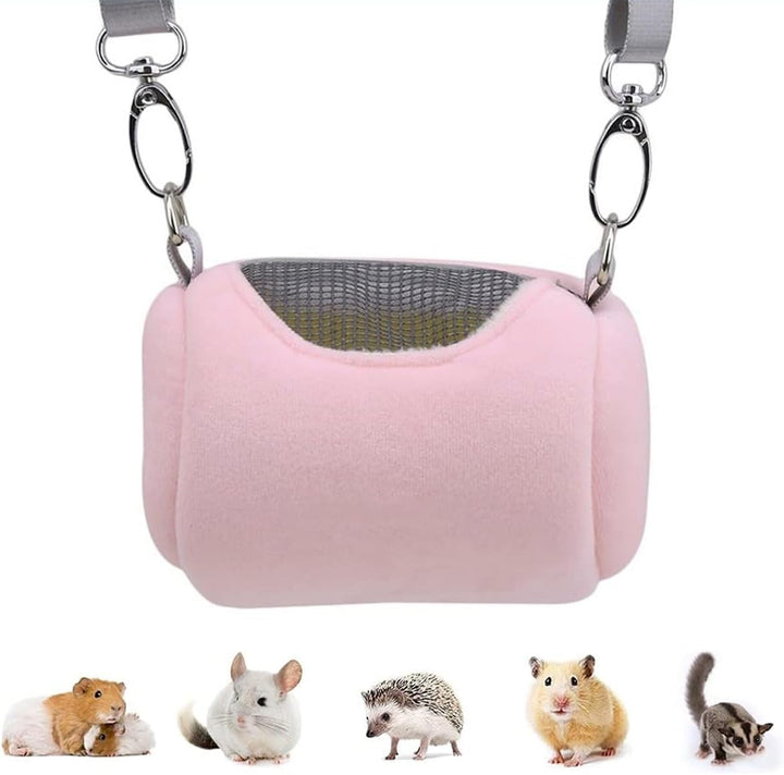 Haustiertasche für unterwegs, Hamster-Tragetasche, warme Hamstertasche für draussen, atmungsaktiv, R