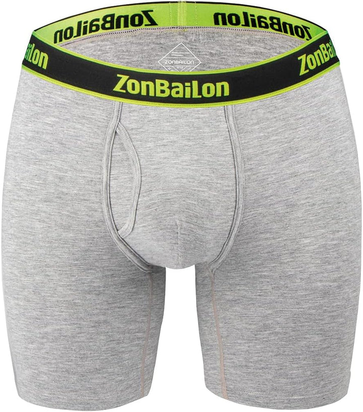 ZUOLAIYIN Bambus Boxershorts für Herren Atmungsaktiv Weicher Beutel Unterwäsche Shorts Sportliche Sp