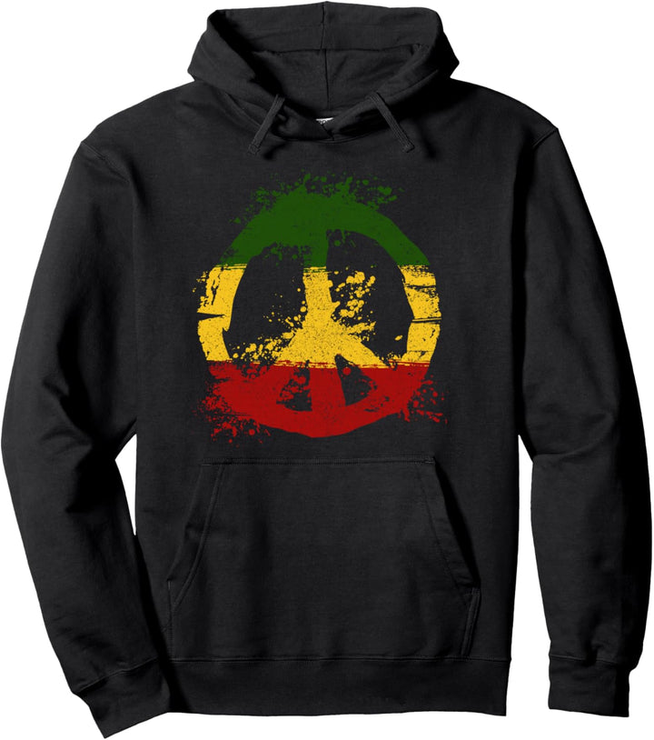 Reggae Musik Rastafari Peace Rasta Jamaica Geschenk Pullover Hoodie