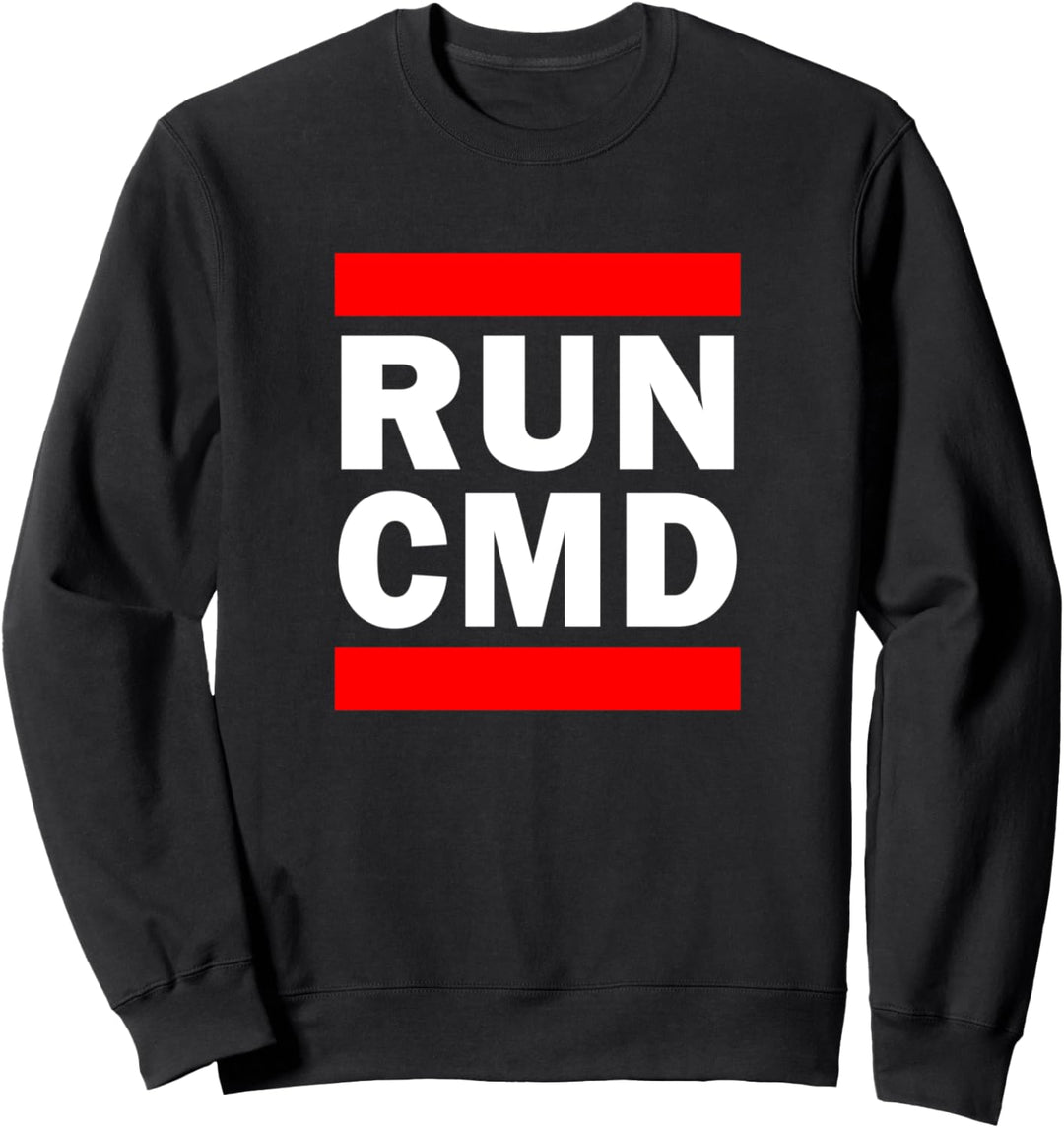Lustiges Programmierer Admin Computerexperte Run Cmd Spruch Sweatshirt