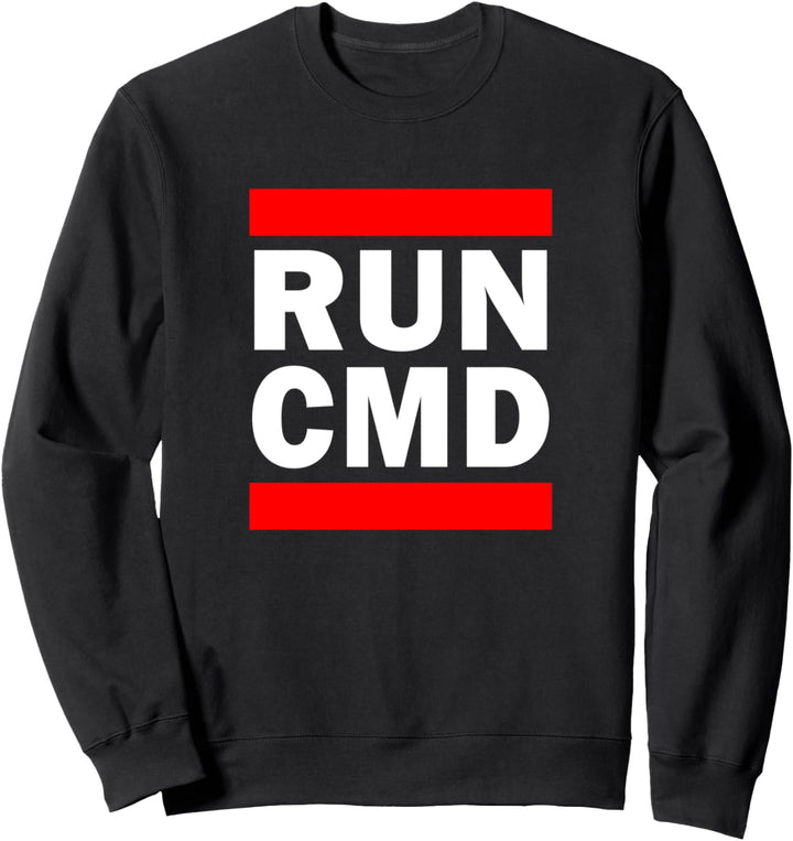 Lustiges Programmierer Admin Computerexperte Run Cmd Spruch Sweatshirt