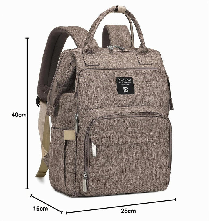 Pomelo Best Baby Wickelrucksack stylische Wickeltasche Rucksack mit Wickelunterlage multifunktional