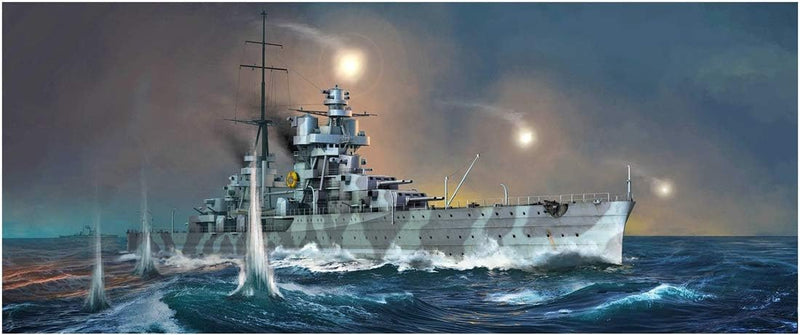 Trumpeter 005348 1/350 RN Fiume Modellbausatz, verschieden, 522.3mm Length,63.1mm Diameter