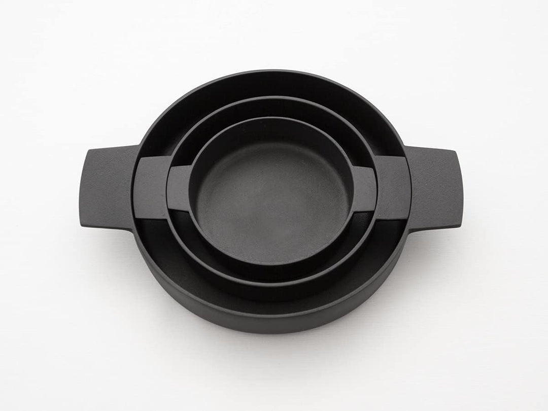 KAMASADA Gusseisenpfanne Rund, 19 cm, 4,7 cm Hoch. Eisenpfanne Induktion, Induktions-Herd, Ceran, Ga