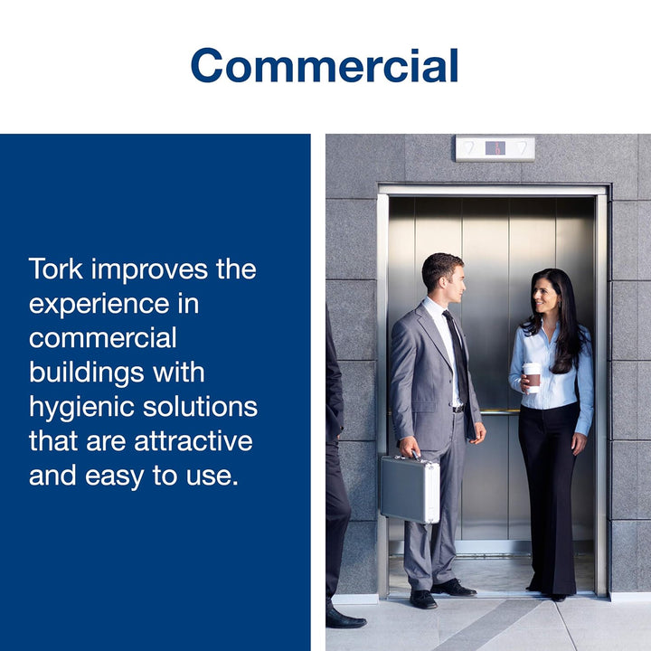 Tork PeakServe Mini-Spender für Endlos Papierhandtücher in Weiss H5 Hohe Kapazität Elevation-Design