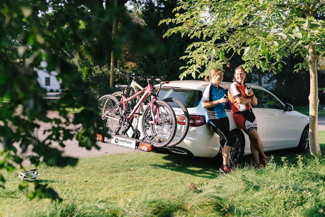 Westfalia Bikelander Classic Fahrradträger für die Anhängerkupplung | Kupplungsträger für 2 Fahrräde