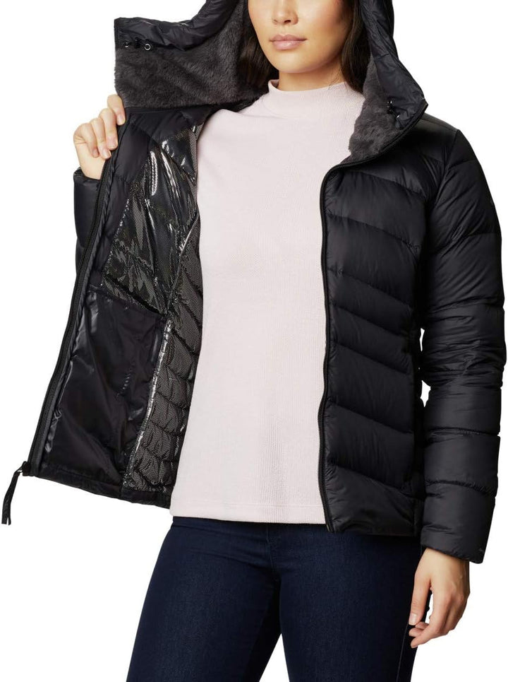 Columbia Damen Autumn Park Down Hooded Jacket Daunen 1X Schwarz, 1X Schwarz