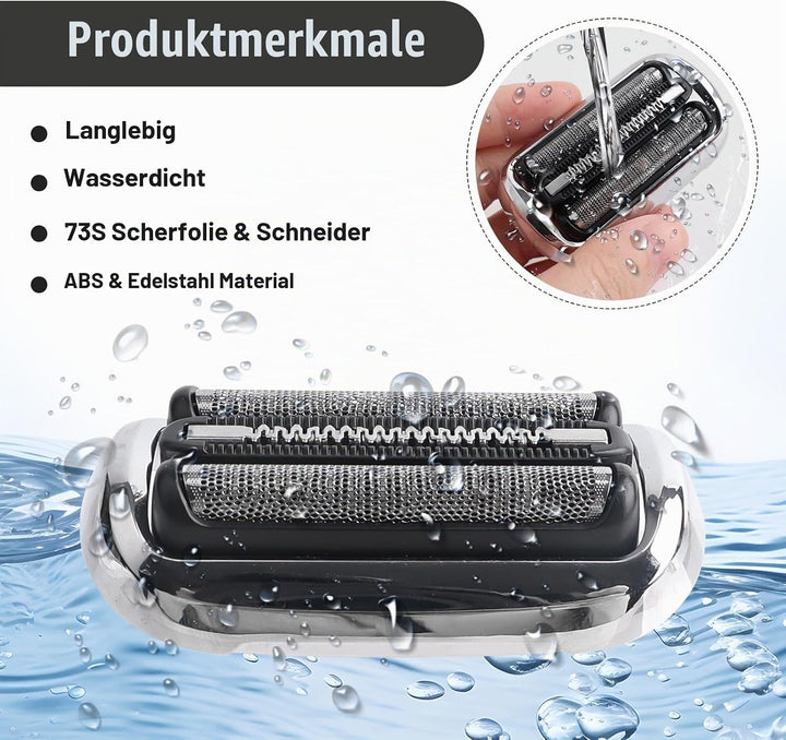 Ersatz-Scherkopf Kompatibel mit Series 7, 73S Rasierköpfe Ersatzklingen Klingen Rasierkopf für Serie