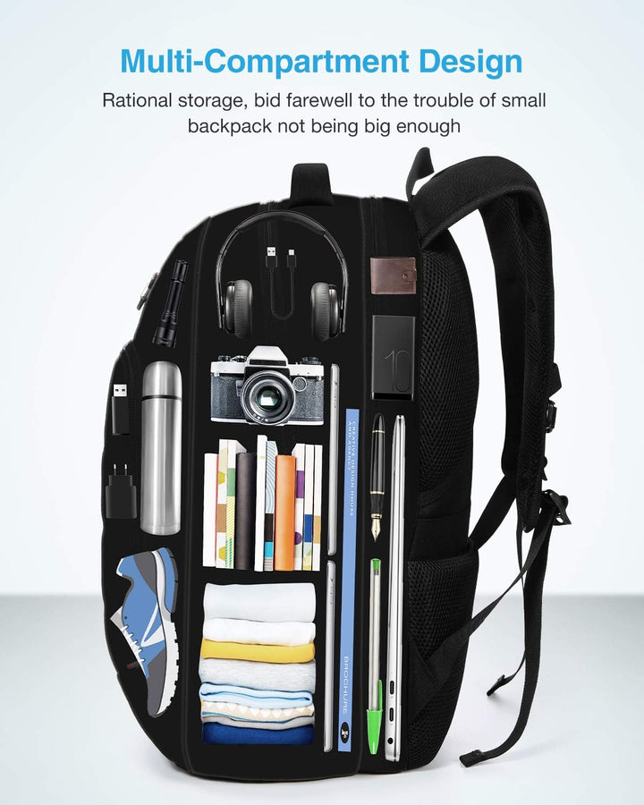 HOMIEE Laptop Rucksack Herren 17 Zoll, Laptoprucksack Laptop Backpack Men Business Gross Rucksack Ar