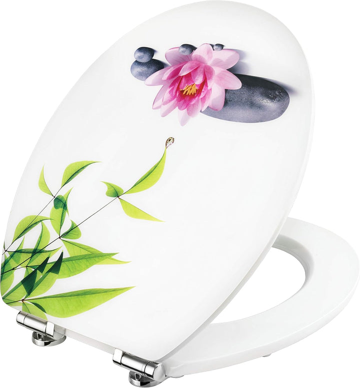 Cornat WC-Sitz Art of Acryl "Water Lilly" - Elegante Acryl-Oberfläche - Hochwertiger Holzkern - Abse