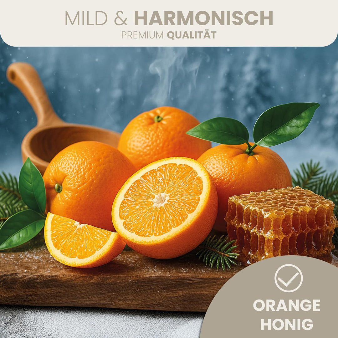 HAF Saunaaufguss Orange Honig 250 ml - Sauna Aufgussmittel mit natürlichen ätherischen Ölen - Saunad