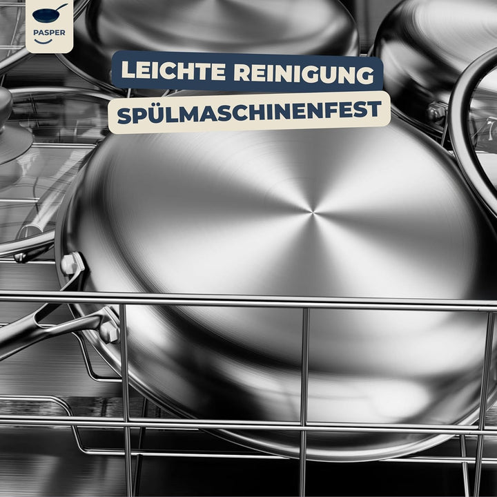Bratpfanne Ø 20 cm – PFAS-, PTFE- und PFOA-frei –Induktion, Elektro, Keramik, Gas & Backofen – Edels