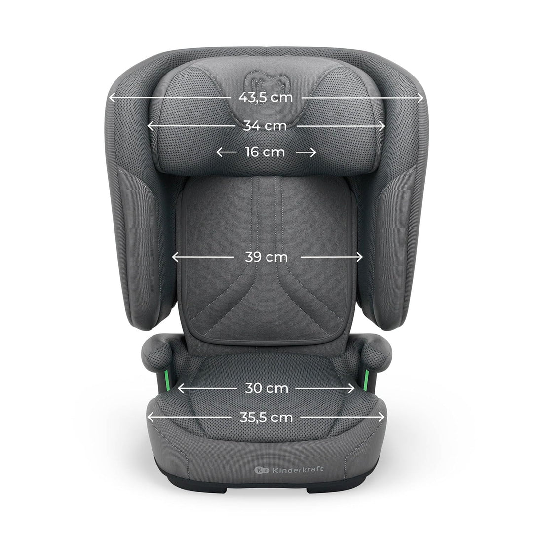 Kinderkraft UNITY 2 i-Size, Faltbarer Autositz 100–150 cm, von ca. 3,5 bis 12 Jahre, verstellbare Ko