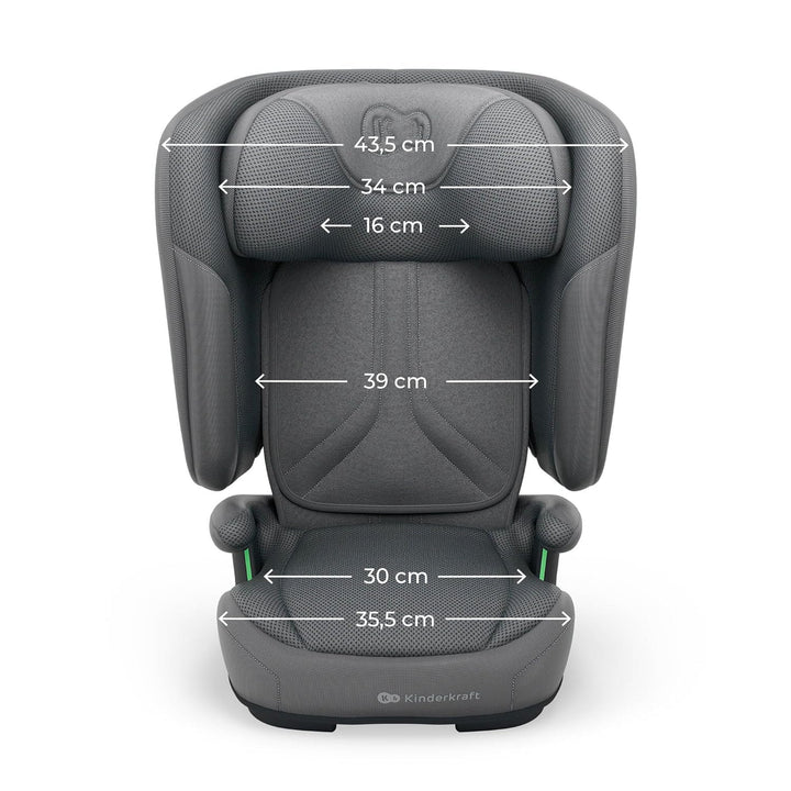 Kinderkraft UNITY 2 i-Size, Faltbarer Autositz 100–150 cm, von ca. 3,5 bis 12 Jahre, verstellbare Ko