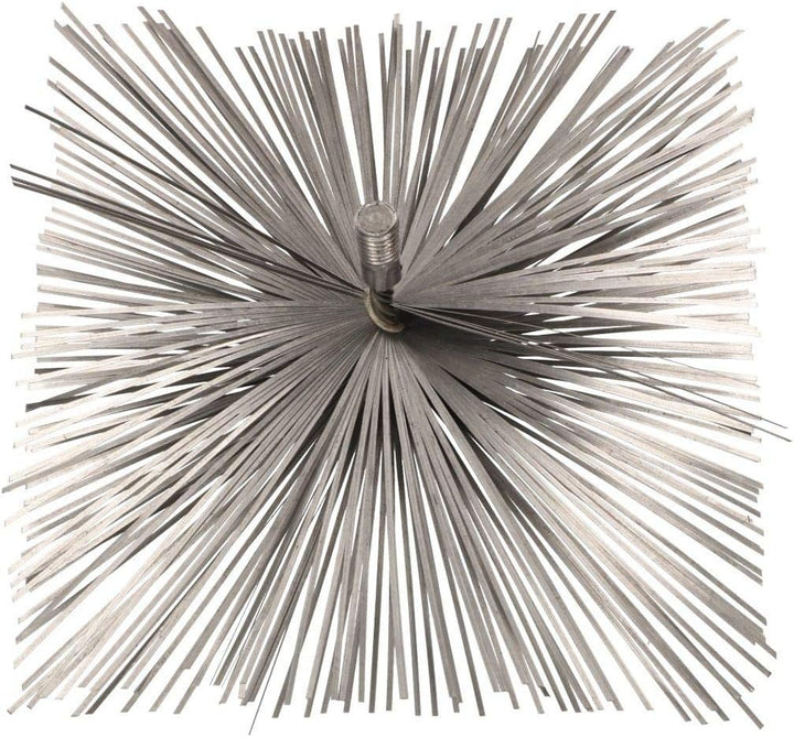 KOTARBAU Schornsteinbesen 160 x 160 mm Aus Federstahl Eckig Kaminbesen Russbesen Kaminbürste Kaminre