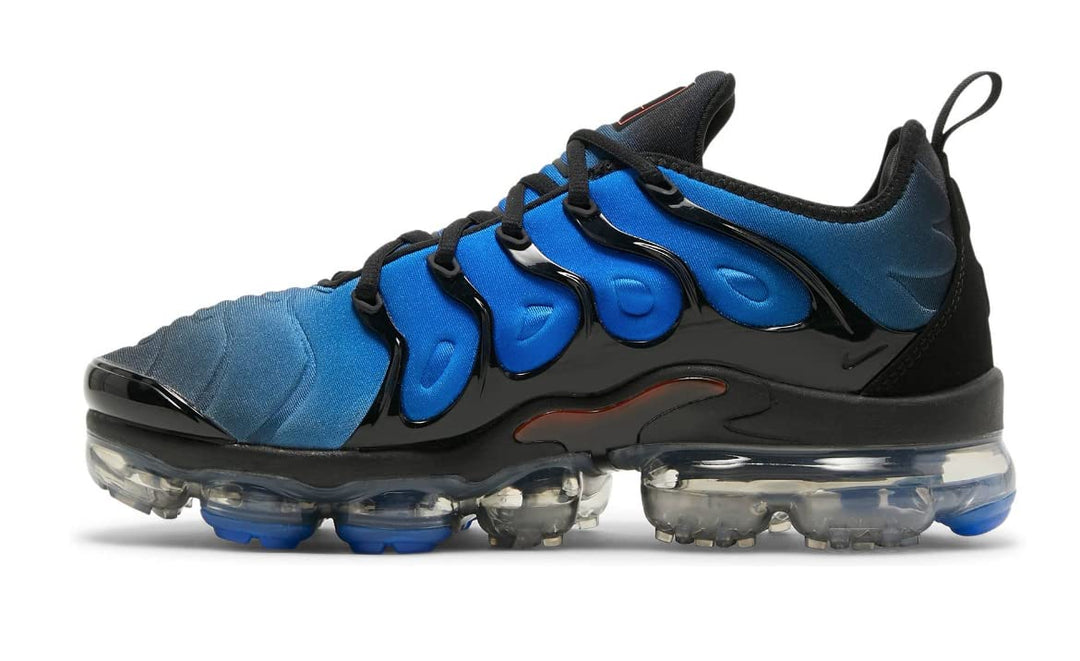 Nike Unisex Air Vapormax Plus Laufschuhe 44 EU Schwarz Hellkarminrot, 44 EU Schwarz Hellkarminrot
