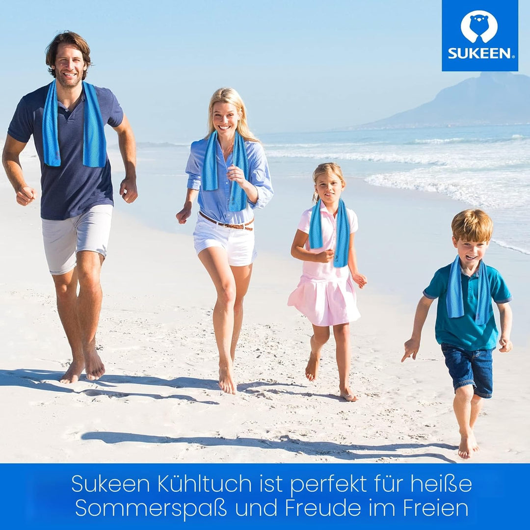 Sukeen Kühltuch Set, kühlendes Handtuch Kühltücher Hals, Handtuch kühlend, Cooling Towel, Kühltücher