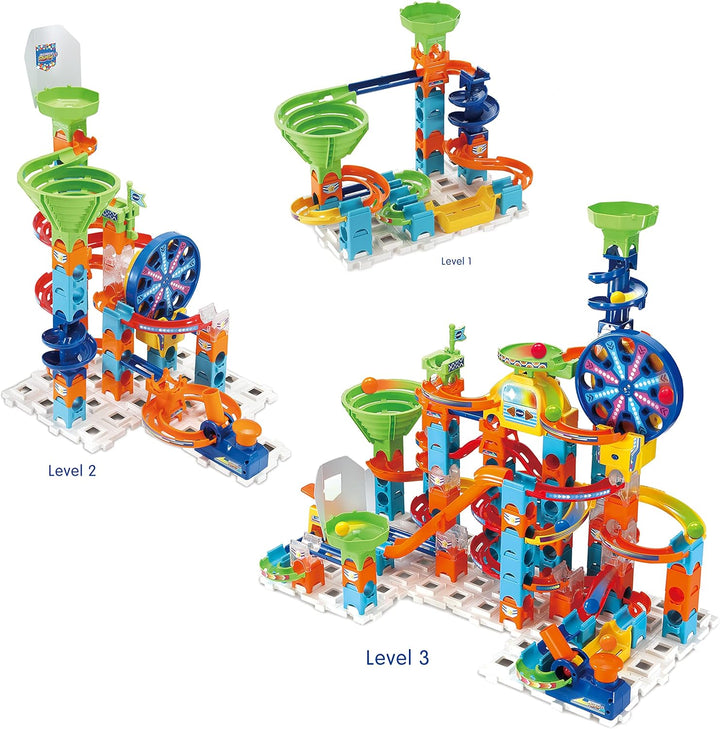 VTech Marble Rush - Ultimate Set XL100 E – Interaktive Murmelbahn mit spannenden Bahnelementen, vers