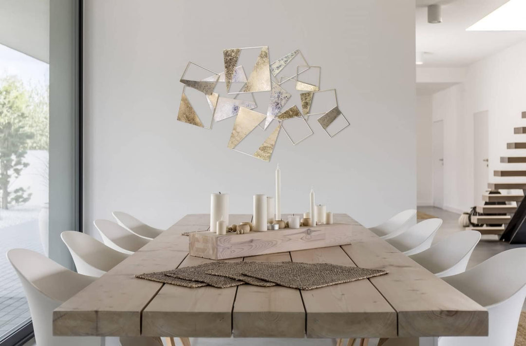 KunstLoft Wanddeko Metall | 100% HANDGEFERTIGT | 120x80x8cm | Wandbild Metall 'Mit Ecken und Kanten'