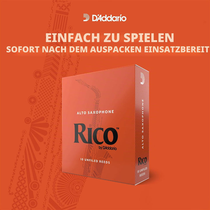 RICO Blätter für Tenorsaxophon 10-Pack 10 Packung Single, 10-Pack 10 Packung Single