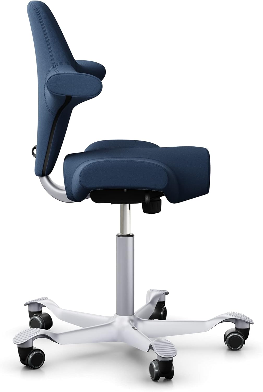 HAG Capisco 8106 Stoff Xtreme Bürodrehstuhl - Standard Gasfeder 200 mm - Sitzhöhe 47-65,5 cm - weich