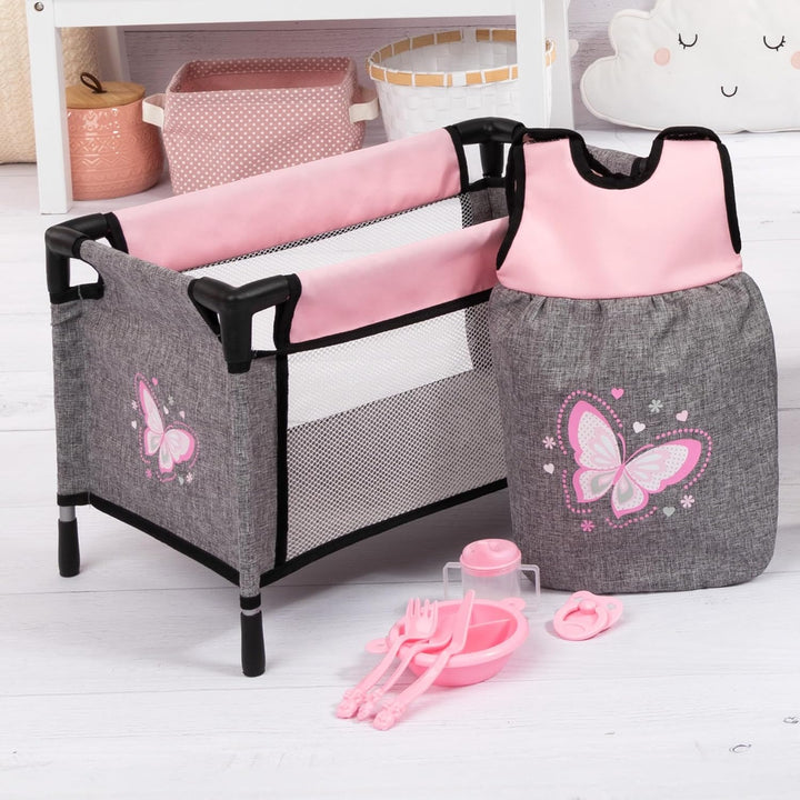 Bayer Design 61733AE Puppenbett Set mit Schlafsack, Puppenzubehör - für Mädchen und Jungen - ab 3 Ja