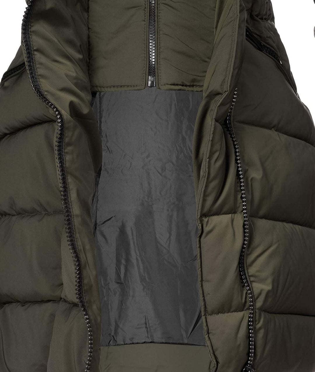 Rock Creek Damen Winter Jacke Mantel Kunstfellkragen D-434 S Dunkelgrün, S Dunkelgrün