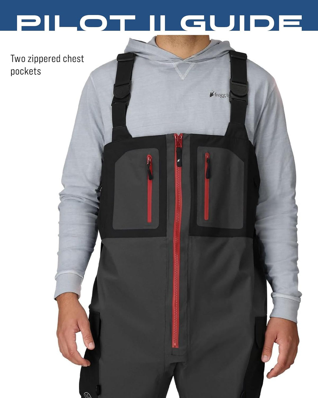 frogg toggs Herren Pilot Ii Guide Waterproof Breathable Rain Bib Pilotenführer Lätzchen (1er Pack) S