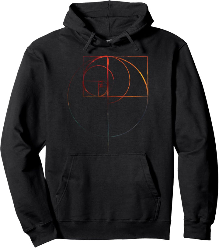Fibonacci-Kreis mit goldenem Schnitt Pullover Hoodie