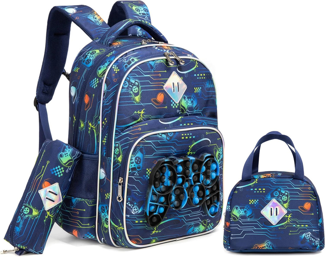 HTgroce Rucksack mit für Jungen, Kinderrucksack, Push It rucksack kinder, Kindertagesstätte, Vorschu