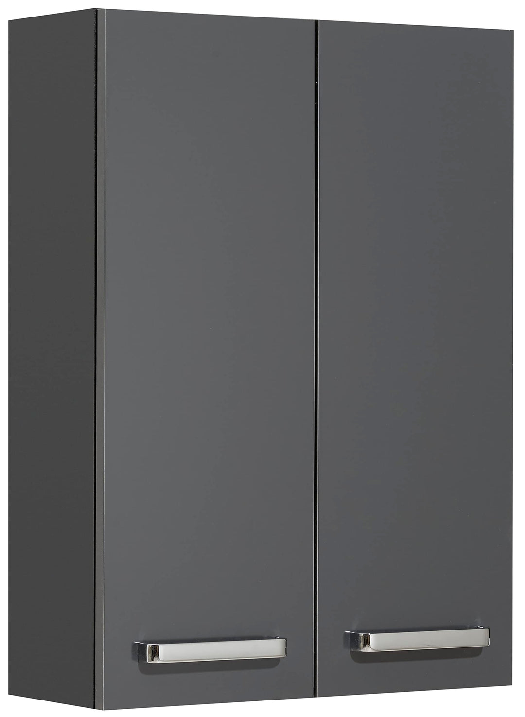 Pelipal Badezimmer Hängeschrank Quickset 311 in Anthrazit Glanz, 60 cm breit | Bad Wandschrank mit 2