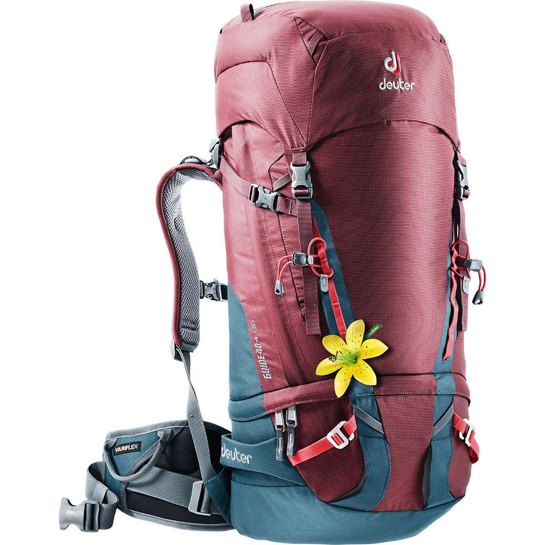 Deuter Damen Guide SL Alpin-Rucksack, Maron-Arctic, 72 x 28 x 20 cm, 40 + 8 L