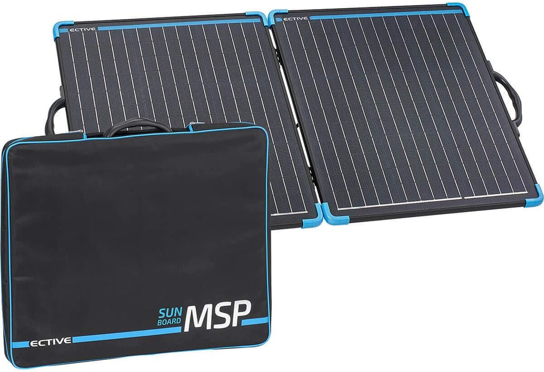 ECTIVE 100W Klappbares Solarmodul Monokristallin mit Tragegriff MSP SunBoard 100 Camping und Outdoor