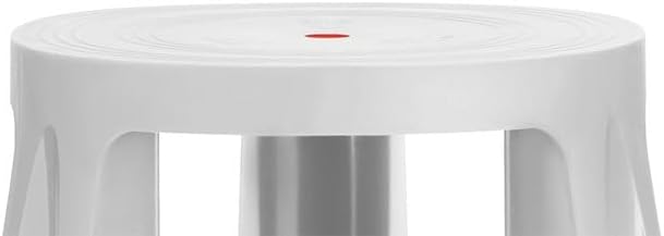 IVOL Stabiler Tritthocker - Elefantenfuss - Kunststoff - 41 cm Hohe - 150 kg Traglast (Hellgrau), He