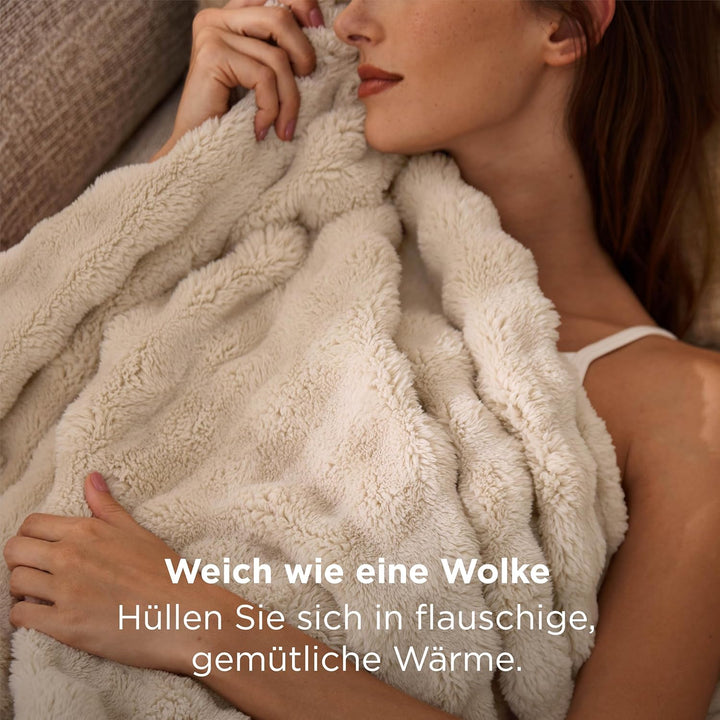 BEDSURE Bubble Decke - Kuscheldecke Flauschig, Sofadecke, Wolldecke & Fleecedecke, Weiche Warme Deck