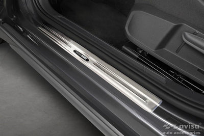 Inox door sill protectors compatible with Volkswagen Taigo 2021- 'Exclusive Edition' - 4-pieces