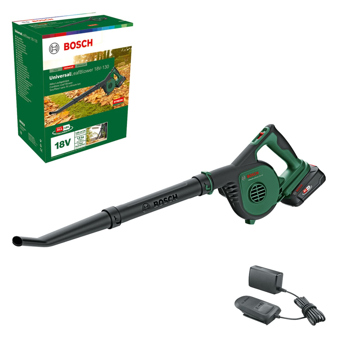 Bosch Akku-Laubbläser UniversalLeafBlower 18V-130 (Für schnelles und einfaches Säubern im Aussenbere