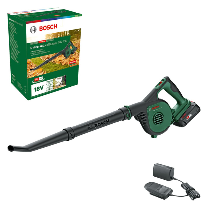 Bosch Akku-Laubbläser UniversalLeafBlower 18V-130 (Für schnelles und einfaches Säubern im Aussenbere