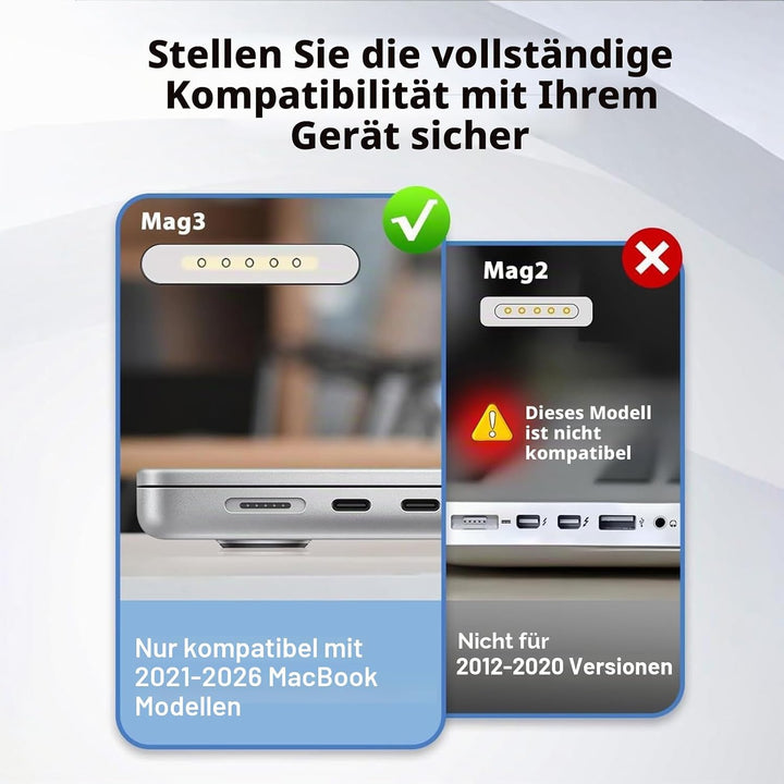 Ladekabel Mac Book Pro Air 96W USB-C auf Magnetic 3 Ladegeräte &amp; Netzteile | M5 M4 M3 M2 M1 Pro MAX